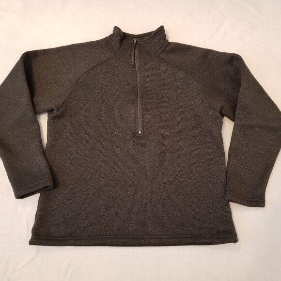 MEC Polartec Fleece Grey Women Half Zip Sweater Knit Pullover with Collar Medium - Picture 2 of 9
